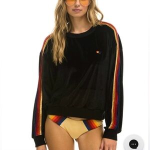 Aviator Nation CLASSIC VELVET RELAXED
SWEATSHIRT Size M